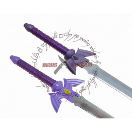 LEGEND OF ZELDA TRUE MASTER SWORD SET PURPLE HILT GODDESS BLESSED FULL TANG STEEL SWORDS-1